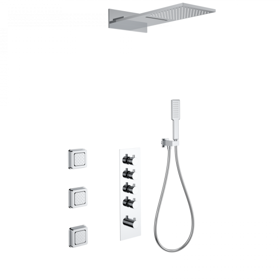 Душевая система Wonzon & Woghand WW-D4100-A-CR с термостатом