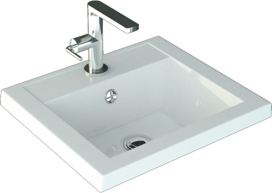 Тумба с раковиной Misty Алиса 40 напольная, белая