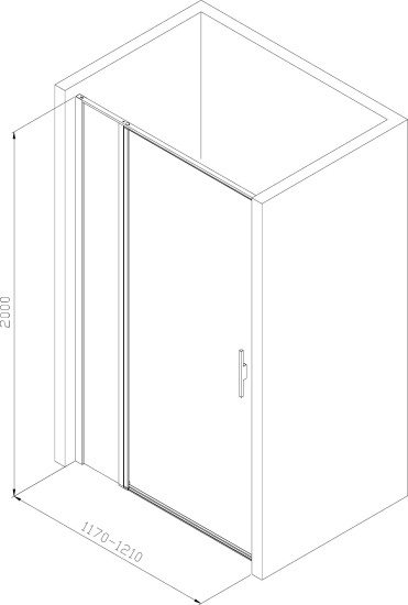 Душевая дверь в нишу Allen Brau Priority 3.31009.BBA 120