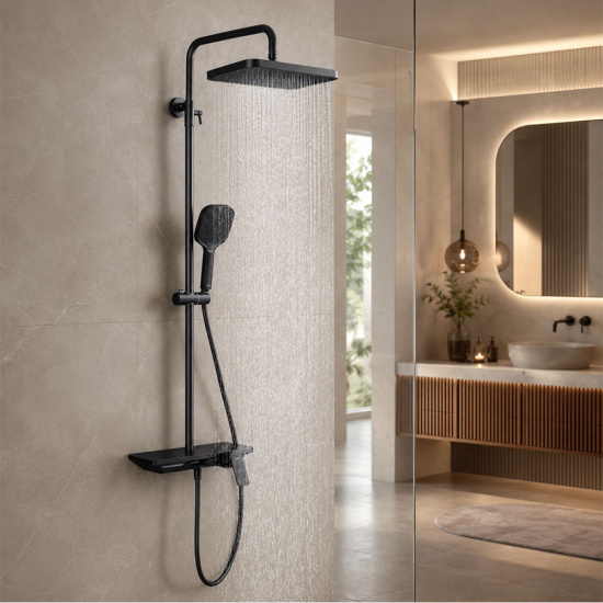 Душевая стойка Gappo G2496-16, черный