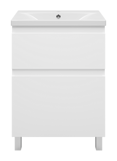 Тумба с раковиной Misty Лаки 60 белая