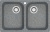 Мойка кухонная ZETT lab. T260Q008 темно-серая