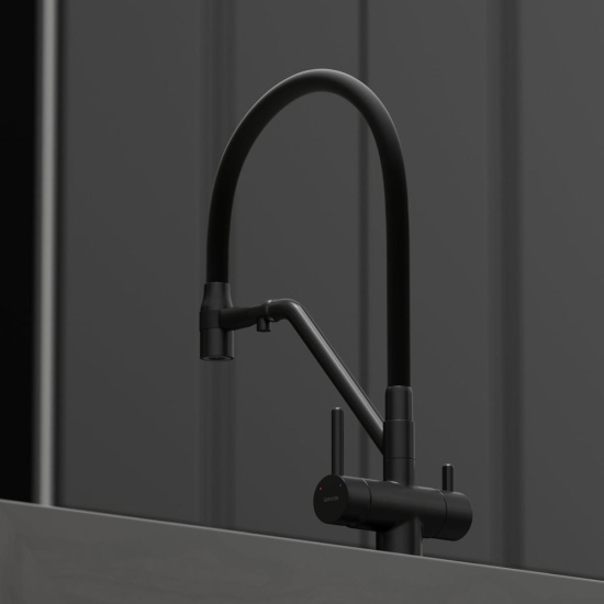 Смеситель для кухни Sancos Dora SC4003MB, матовый черный