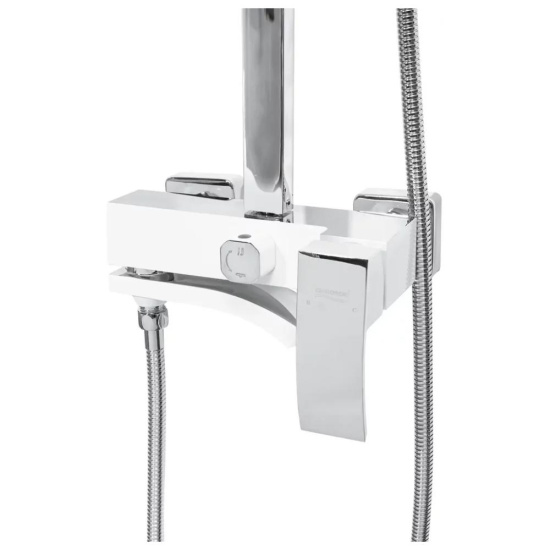 Душевая стойка Hansberge H5077W1, белый/хром