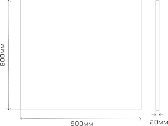 Зеркало Misty Марс 90