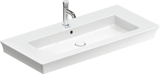 Мебель для ванной Duravit White Tulip 105 с ручкой, шелковисто-матовый