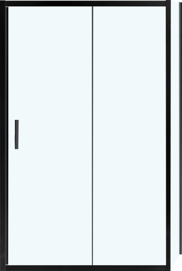 Душевой уголок Vincea Garda VSR-1G8012CLB 120x80 см, профиль чёрный, стекло прозрачное