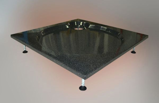 Поддон для душа GuteWetter Deluxe 90x90x16 Q черный