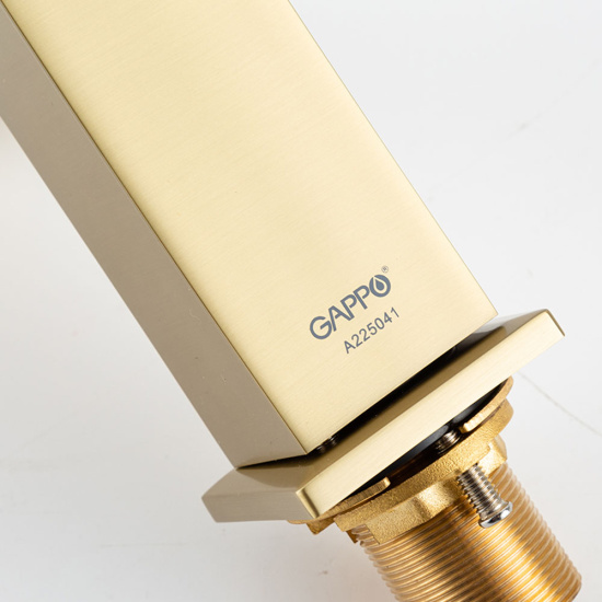 Смеситель для раковины Gappo G1007-33, золотой сатин