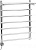 Полотенцесушитель электрический Terminus Ватра П7 Е L с полкой