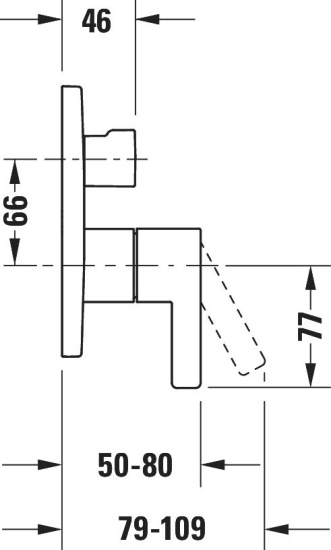 Смеситель для душа Duravit D-Neo DE4210012010
