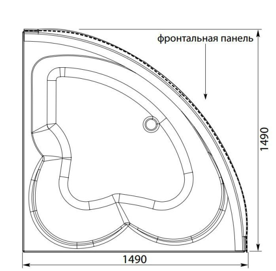 Акриловая ванна Aquanet Manila 150 см