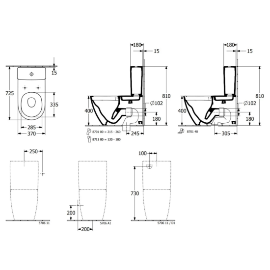 Унитаз-компакт Villeroy & Boch Subway 3.0 4672T001 альпийский белый