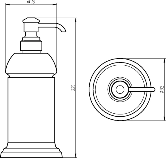 Дозатор Migliore Mirella 17316 золото