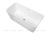 Ванна из искусственного камня Aquanet Demure TC-S03B 165x73 см. матовая Ванна из искусственного камня Aquanet Demure TC-S03B 165x73 см. матовая