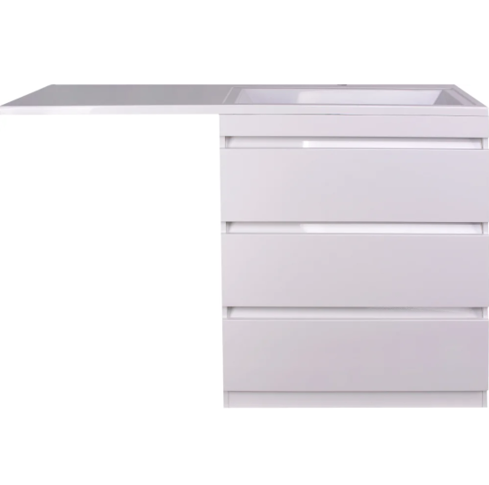 Тумба с раковиной Style Line Даллас 140 R люкс, белая