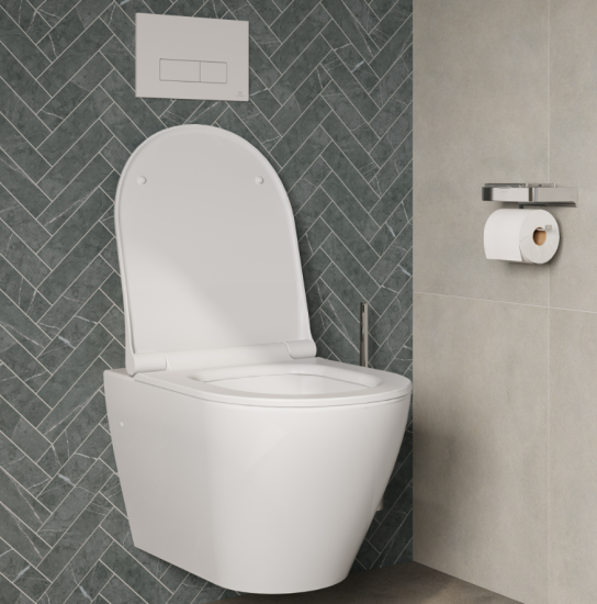 Подвесной унитаз beWash Bogen 88303601 с сиденьем микролифт, с функцией биде