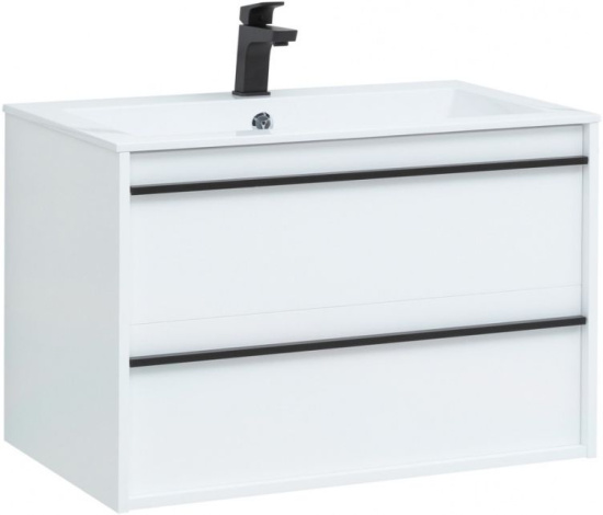 Мебель для ванной Aquanet Lino 80 белый матовый