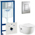 Инсталляция Grohe Rapid SL 38775001 с кнопкой + унитаз подвесной Roca Meridian 346247000 + сиденье Meridian 8012A2004