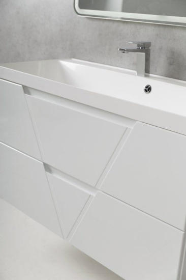 Тумба с раковиной BelBagno Vittoria 100 bianco lucido