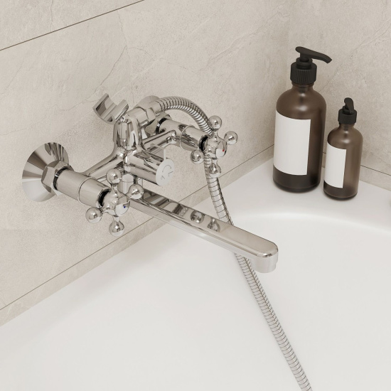 Смеситель для ванны Milardo Duplex DUPSB02M02