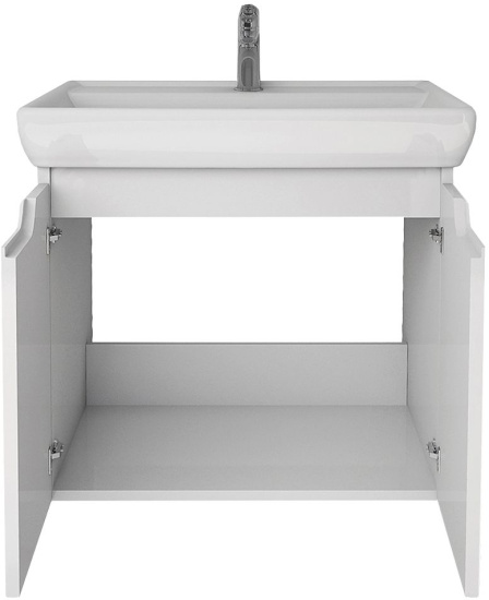 Тумба с раковиной Dreja Q(D) 60 белый глянец