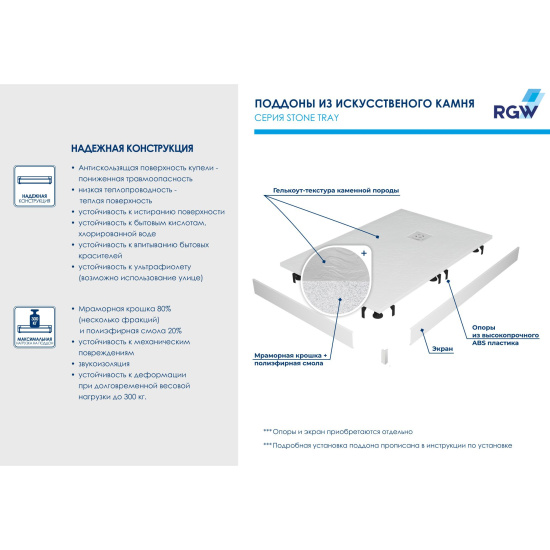 Поддон для душа RGW STM-W 120x80
