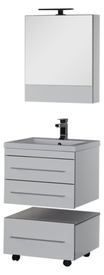 Тумба Aquanet Верона 58 подкатная белая