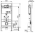 Инсталляция Tece TECEbase K440925 с кнопкой + унитаз подвесной WeltWasser SK Merzbach 043 GL-WT