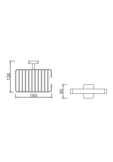 Мыльница Altrobagno Quadro 080708 Cr подвесная