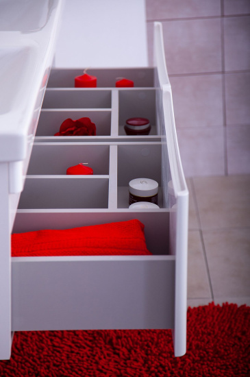 Тумба с раковиной Бриклаер Вега 125 белая