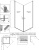 Душевой уголок Radaway Nes KDD I 90x100 Душевой уголок Radaway Nes KDD I 90x100