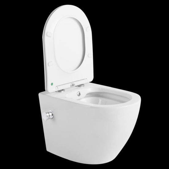 Подвесной унитаз CeramaLux 2196-BD с функцией биде, встроенным смесителем