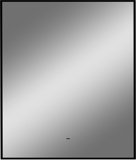 Зеркало Diwo Элиста 60 черное, с подсветкой, инфракрасный выключатель