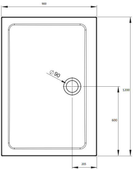Поддон для душа Radaway Doros D Compact 120x90