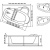 Акриловая ванна Relisan Ariadna 170x110 L Акриловая ванна Relisan Ariadna 170x110 L