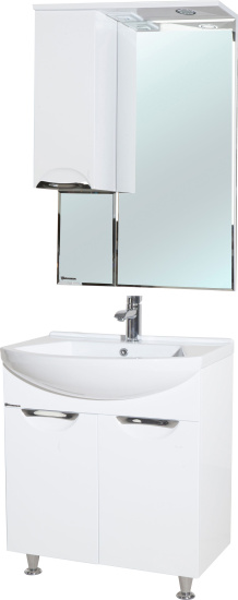 Зеркало Bellezza Альфа 55 L белое