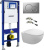 Инсталляция Geberit Duofix UP320 111.300.00.5 с кнопкой Sigma 01 115.770.46.5 матовый хром+ унитаз подвесной + сиденье Architec 0069690000 + крепления
