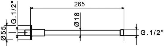 Кронштейн для верхнего душа Migliore Vertical 19971