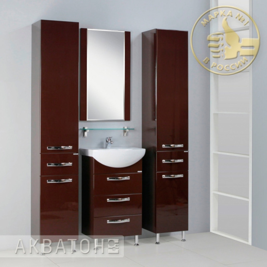 Зеркало Aquaton Ария 65 темно-коричневое