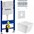 Инсталляция Geberit Duofix Delta UP100 111.153.00.1 с кнопкой + унитаз подвесной WeltWasser Gudzon 520 WT