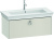 Тумба с раковиной Duravit White Tulip 105 с ручкой, скандинавский белый шелковисто-матовый