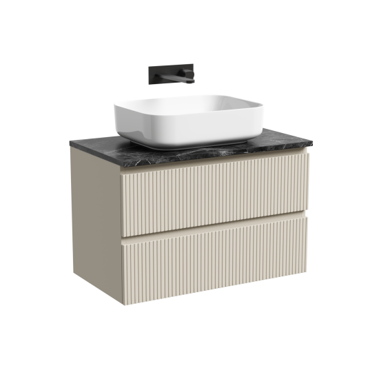 Тумба с раковиной Sancos Snob T 80 Beige Soft SNT80CE, подвесная