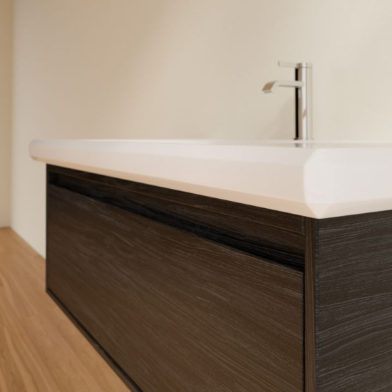 Тумба с раковиной Villeroy & Boch Antheus 100 black ash, подвесная