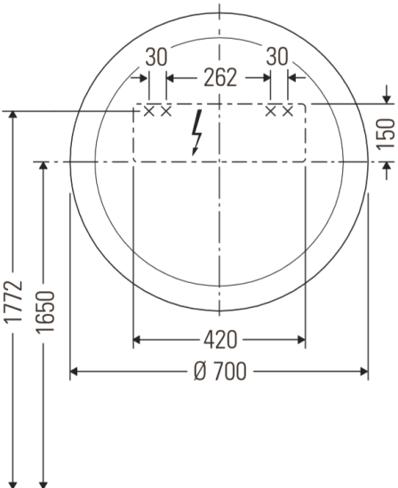 Мебель для ванной Duravit Happy D.2 Plus 80 средиземноморский дуб