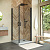 Душевой уголок Vegas Glass EA NOVO 90 02М 01 профиль черный матовый, стекло прозрачное