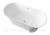 Ванна из искусственного камня Aquanet Bloom Ellipse TC-S92 165x75 см. глянцевая Ванна из искусственного камня Aquanet Bloom Ellipse TC-S92 165x75 см. глянцевая