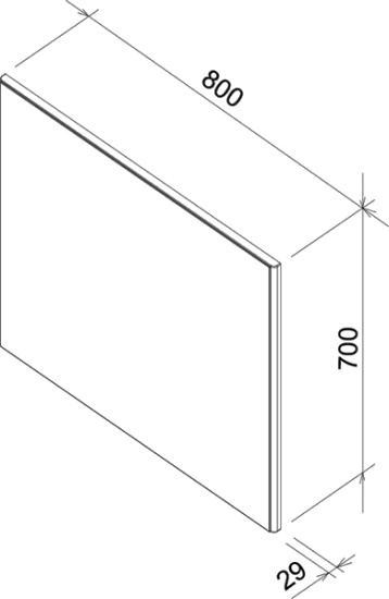 Мебель для ванной Ravak Ring 80 серая