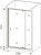 Душевая дверь в нишу Good Door Orion WTW-PD-130-G-CH