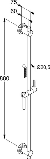 Душевой гарнитур Kludi Nova Fonte Classic 2084005-25